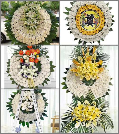 山东青岛胶州市里岔镇郭家洼村花圈速递